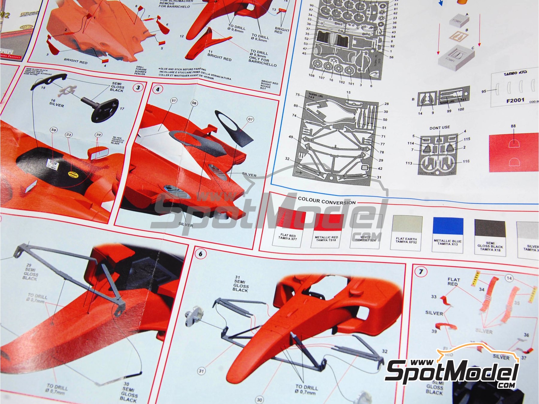 Tameo Kits TMK305: Car scale model kit 1/43 scale - Ferrari
